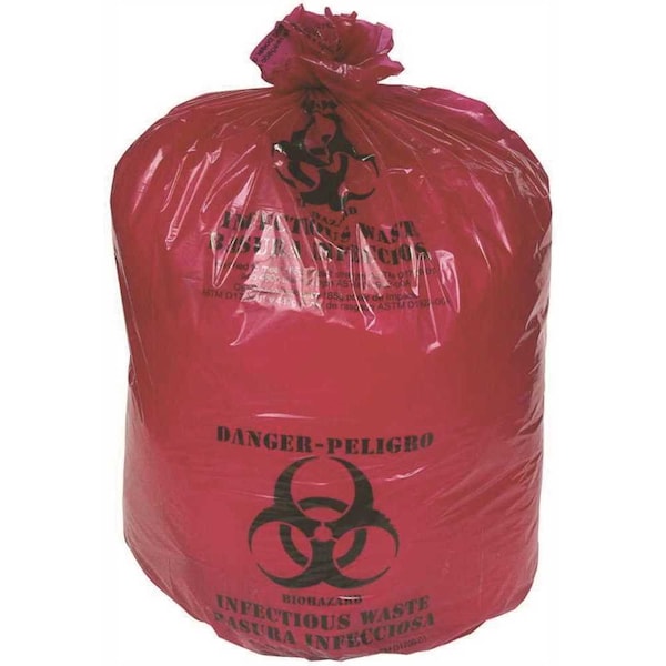 36 Gal. High-Density Red Trash Bags, 250PK